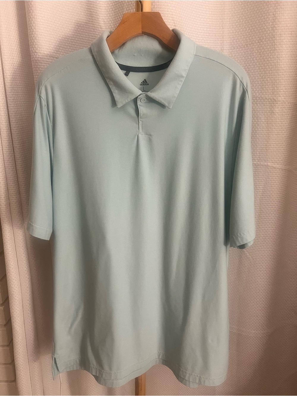 adidas Men’s Pale Blue Polo Shirt